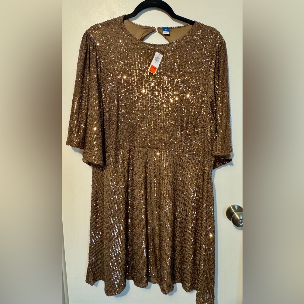 Old Navy Bronze Sequin Party Dress - NWT